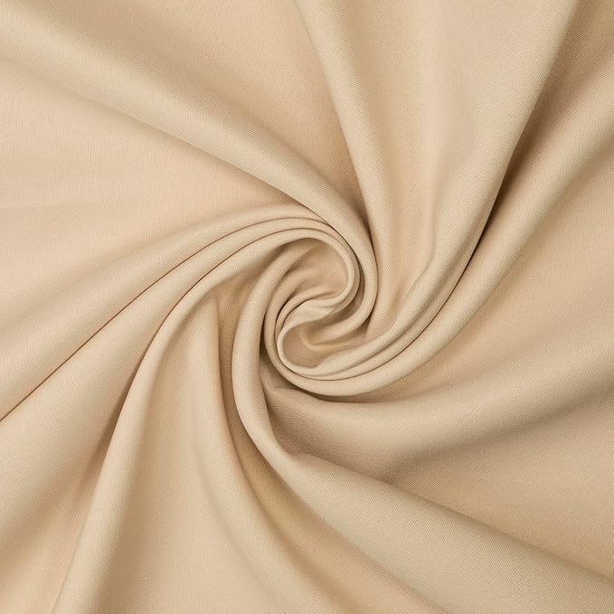 Polyester Rectangle Tablecloth Beige 1ct